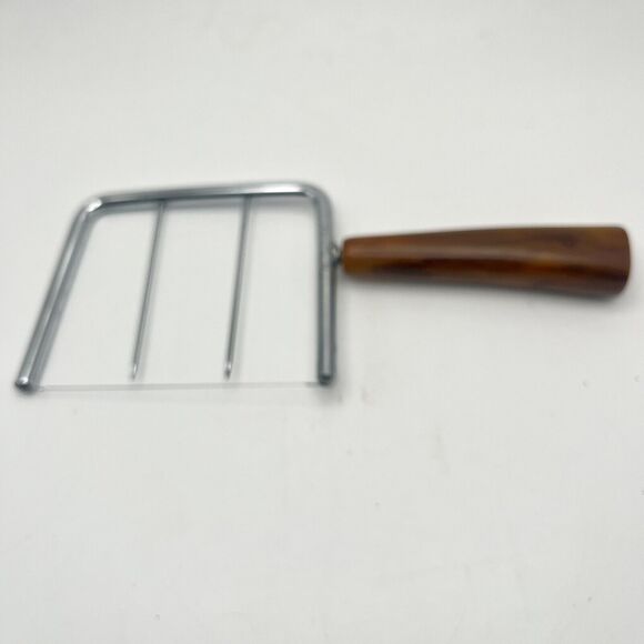 Vintage Wire Cheese Slicer Stainless Steel Bakelite Handle Charcuterie Board EUC - Picture 3 of 16